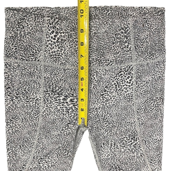 Varley White Leopard Leggings Womens S Animal Print High Rise Yoga - Picture 6 of 7